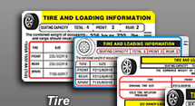 Tire Pressure Decals